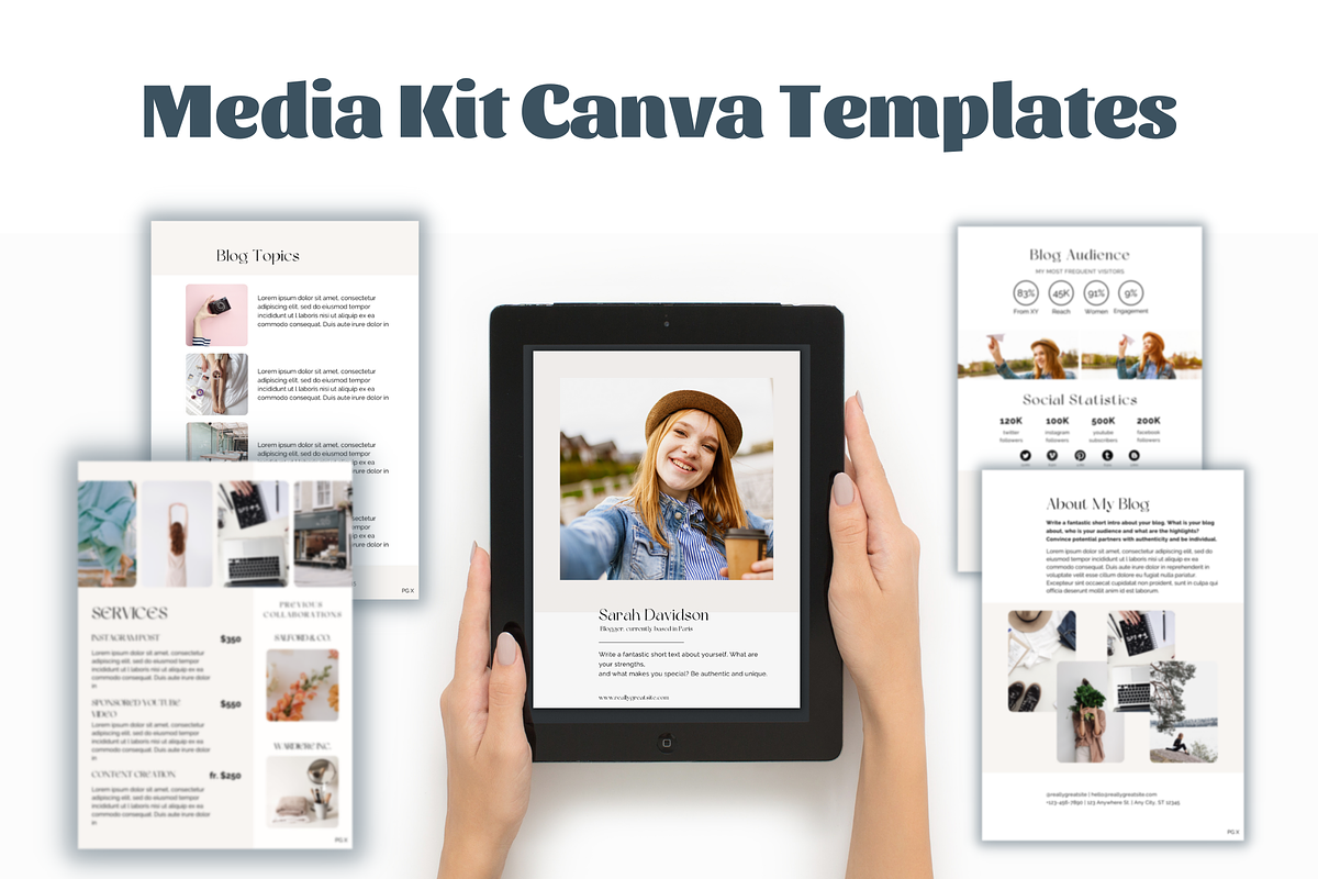 Media Kit Template for Bloggers and Influencers