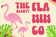 FlamboyanStyling - Groovy Retro Font, a Script Font by AQR Studio (Thumbnail 6 of 9)