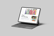 iPad Pro With Keyboard Mockup, an iPad Mockup by Graphiculon (Thumbnail 3 of 11)