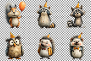 Woodland Birthday Clipart, an Illustration by Sublimation Artist (Thumbnail 4 of 7)