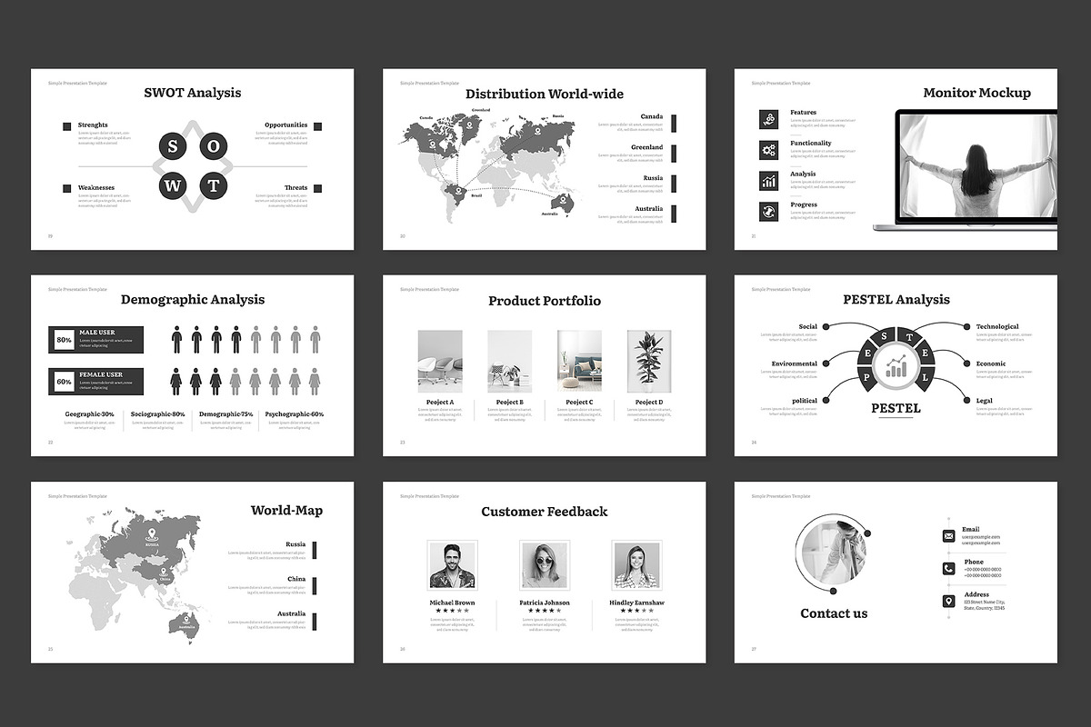 Simple & Minimal Business PowerPoint, a Presentation Template by Mighty-Slide (Photo 4 of 5)