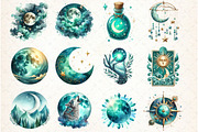 Mystical Moon Sublimation Clipart Bu, an Illustration by Libby Wishes (Thumbnail 3 of 10)