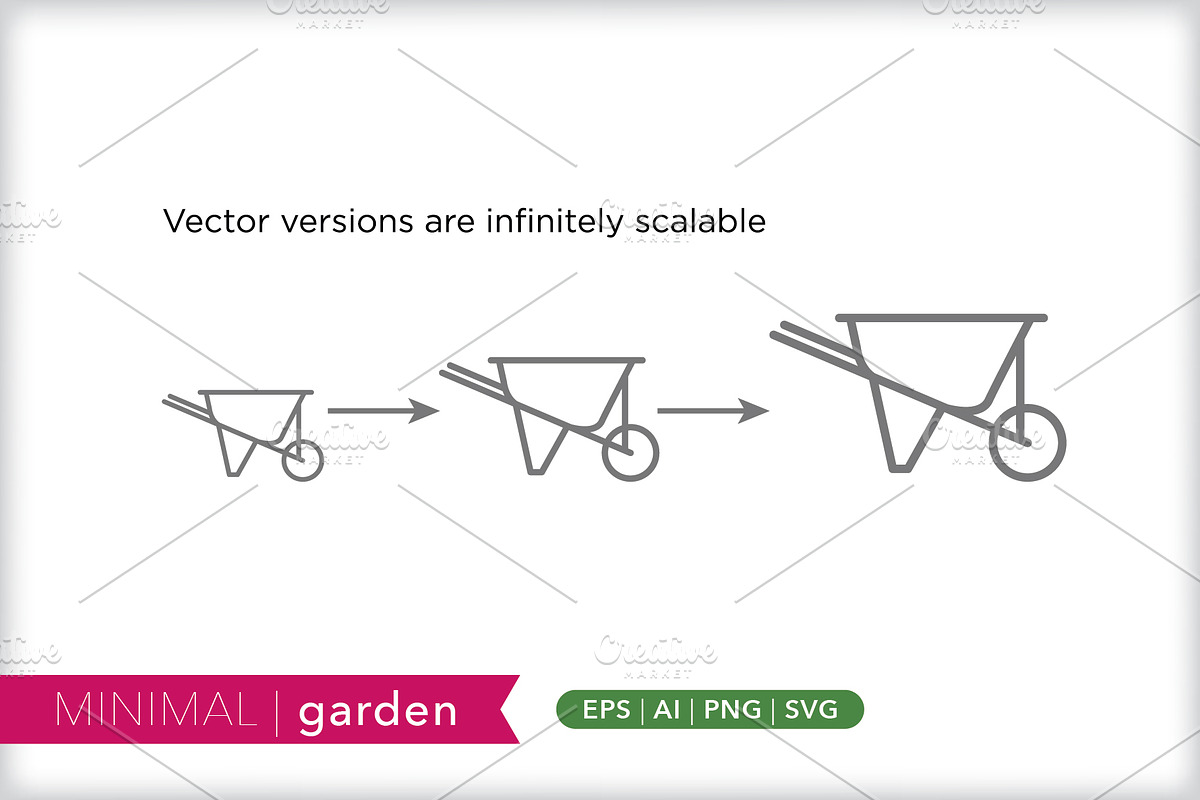 Minimal garden icons, an Outline Icon by Picture Window (Photo 4 of 5)