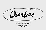 Diorline - Rough Handwritten Font, a Handwritten Font by Myn Type (Thumbnail 1 of 14)