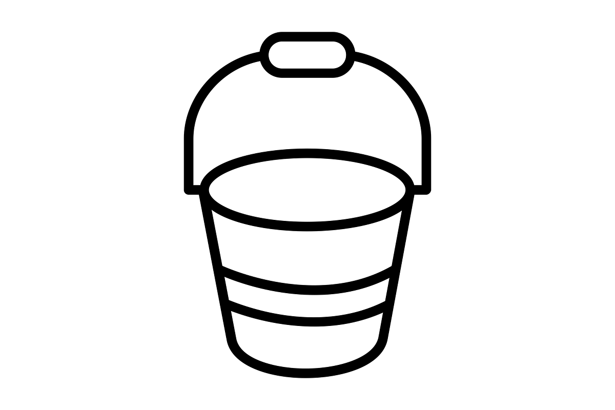 Bucket Line Icon, an Icon by Pexelpy (Photo 2 of 2)