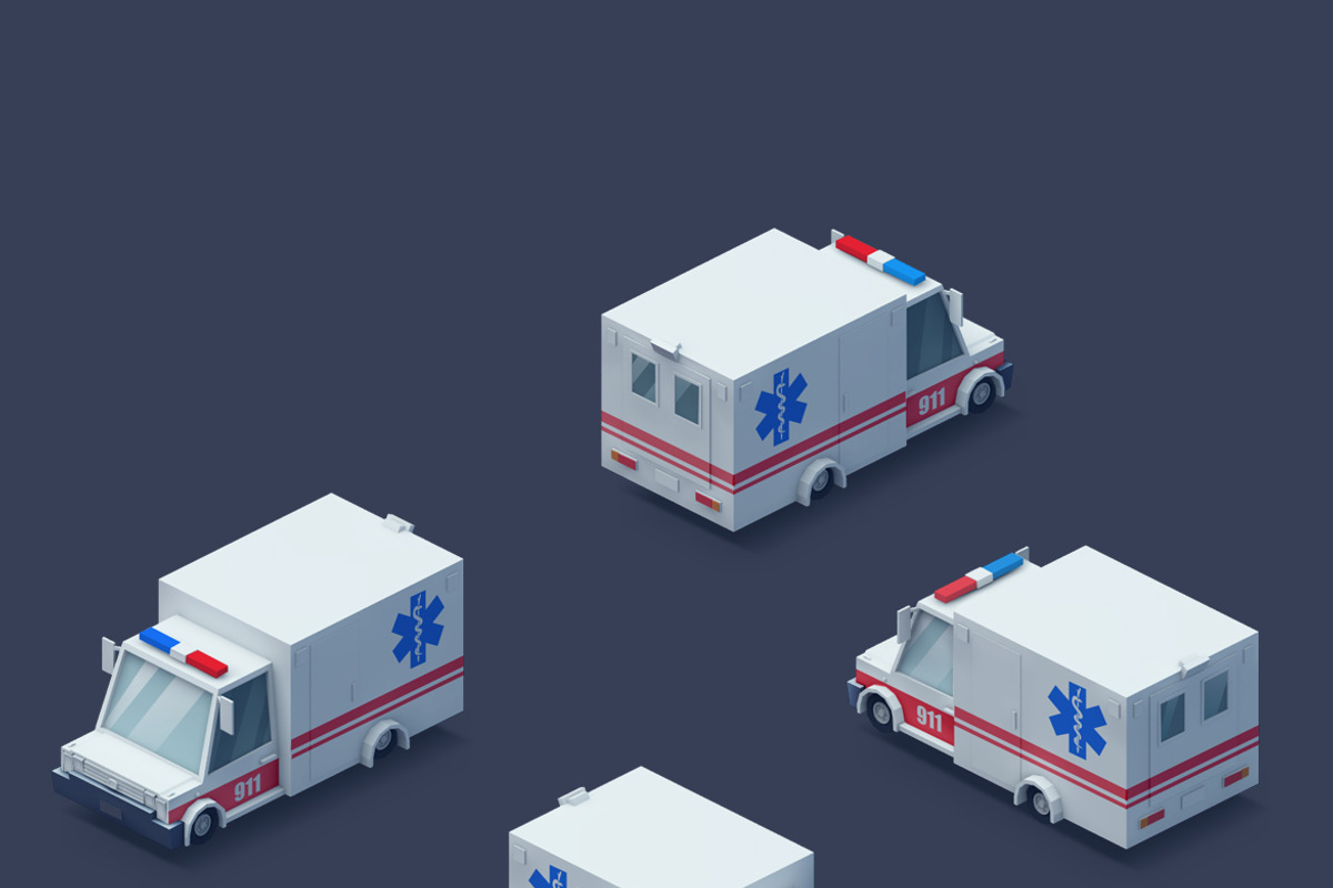 Low Poly 2D Cars, an Object Graphic by Zomorsky (Photo 14 of 16)