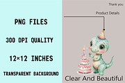 Watercolor Baby Dino Clipart Bundle., an Illustration by SVGArt (Thumbnail 5 of 9)
