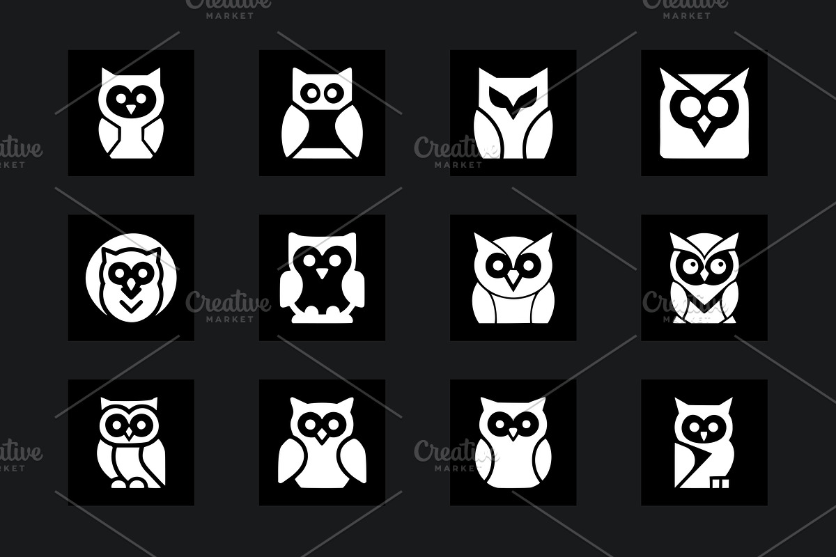 35 Owl Icon Pack, an Animal Illustration by Vectorium Studio (Photo 4 of 6)