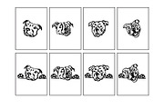 Dog Silhouette SVG Bundle, an Illustration by MilanaTT (Thumbnail 1 of 7)
