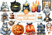 Creepy and Cozy Halloween Clipart, an Illustration by Craft Nest (Thumbnail 1 of 6)