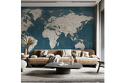 Vector World Map - Large&Detailed, a Decorative Illustration by PorcuPen Works (Thumbnail 7 of 8)
