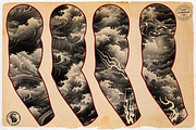 Procreate - Japanese tattoo, a Brush Add-On by Studio.Valhalla (Thumbnail 9 of 10)