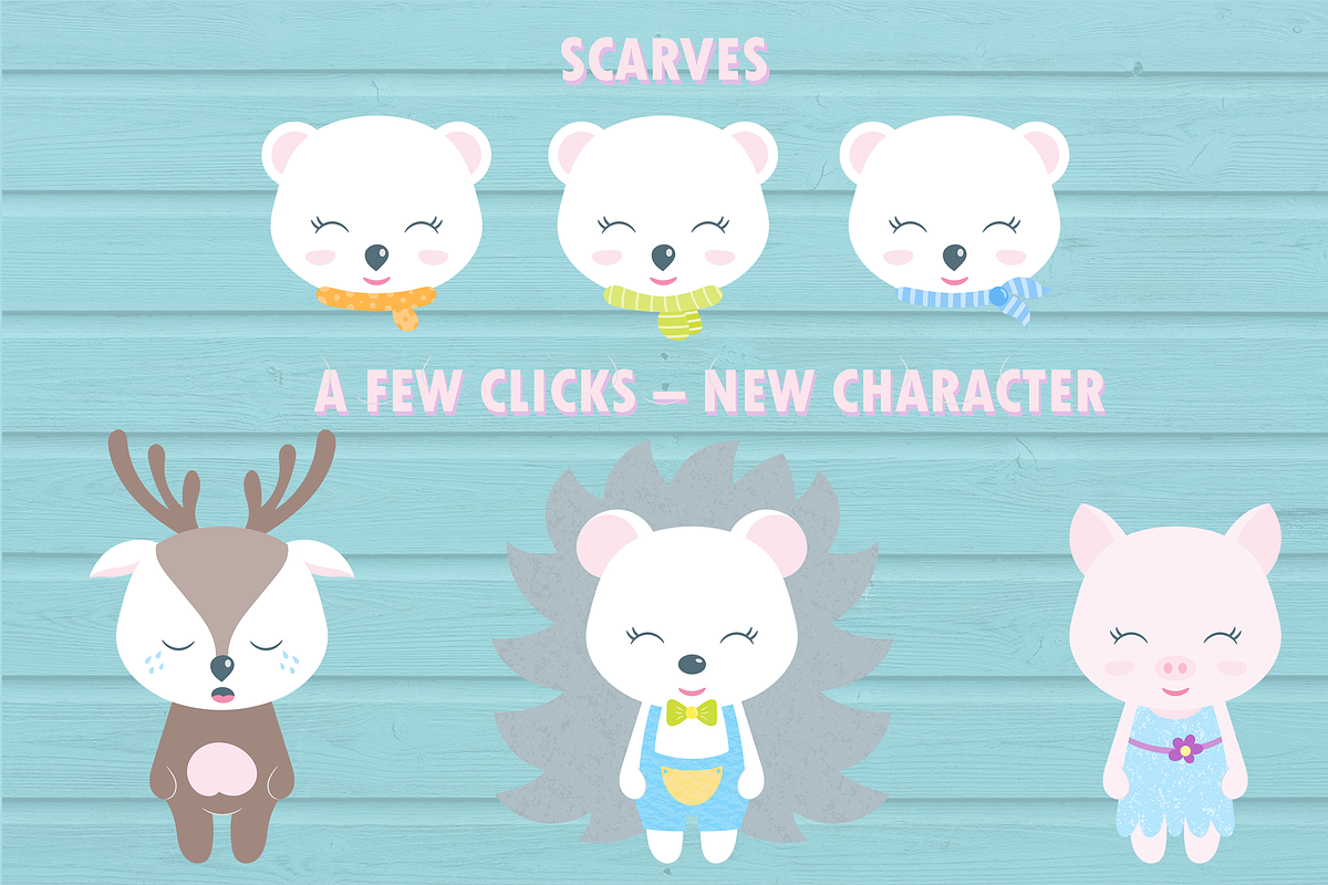 Cute Animal Creator, an Animal Illustration by My Sweet Dreams (Photo 8 of 13)