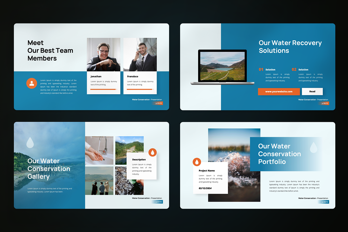Water Conservation Keynote, a Presentation Template by SquidPixey (Photo 3 of 7)