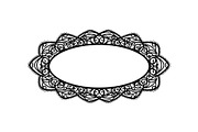Vintage Lace Oval Frame Bundle, an Illustration by yasushie (Thumbnail 7 of 30)