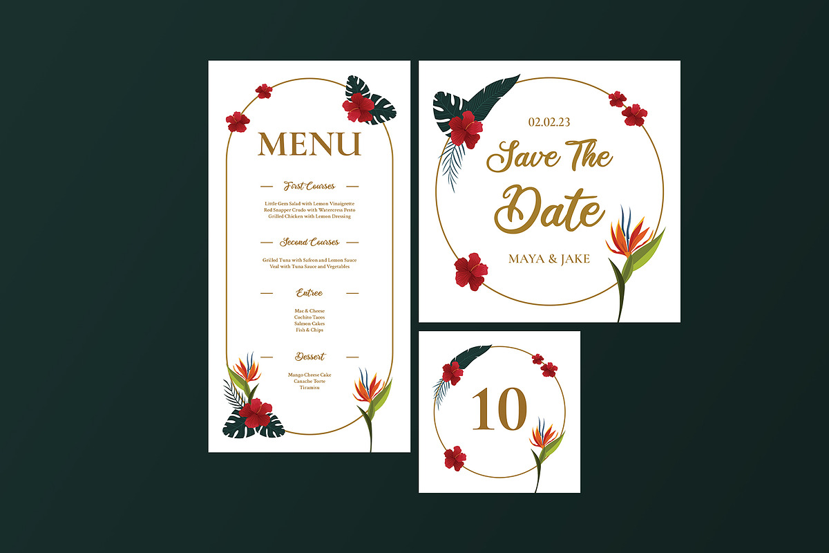 Wedding Suite Tropical Theme, an Invitation Template by Neermana (Photo 4 of 4)