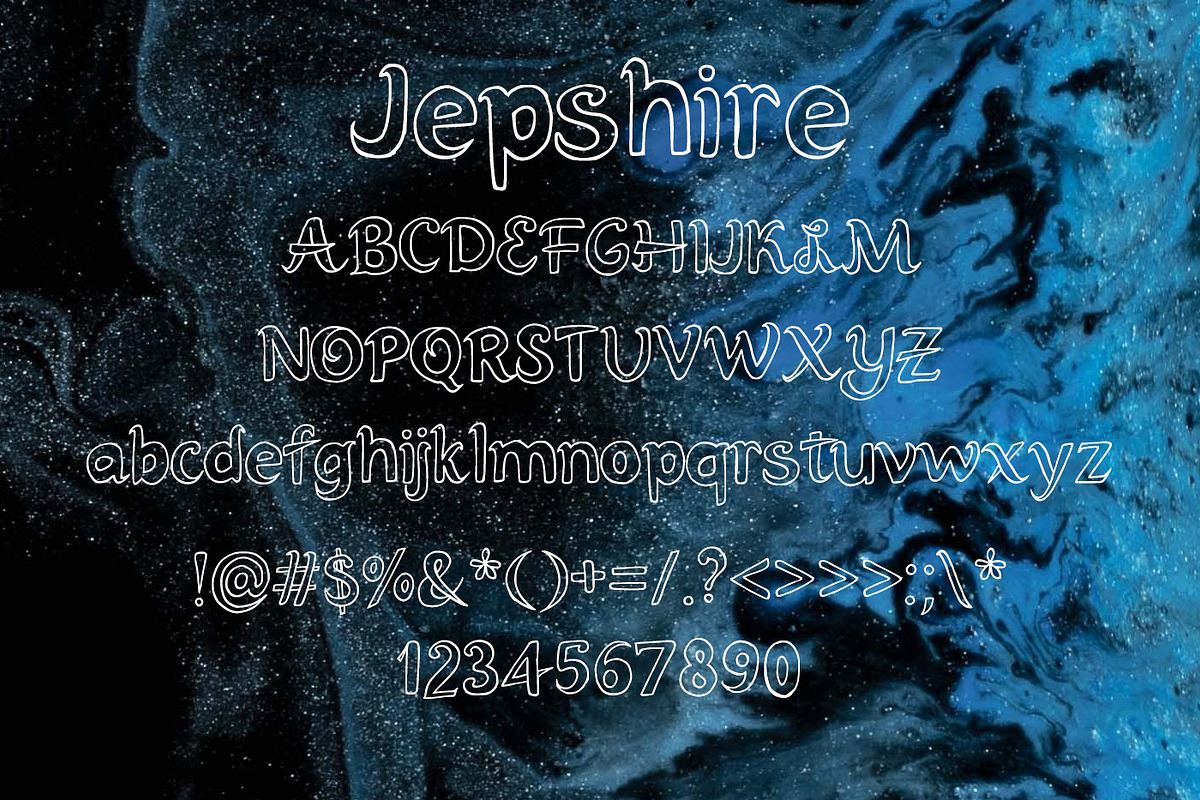 Jepshire Font preview 2
