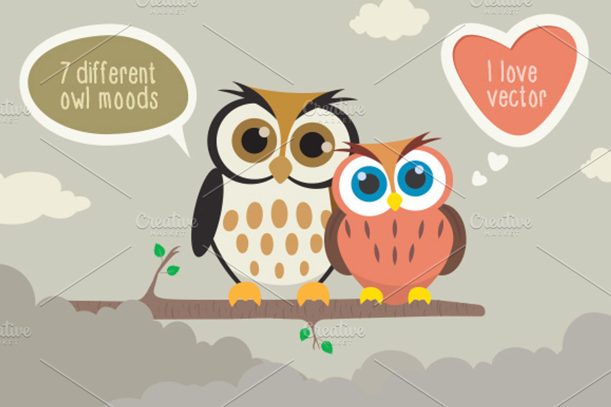 Owl Illustrations, an Education Illustration by Seyyahil (Photo 2 of 5)