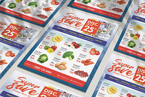 Supermarket Grocery Flyer Template