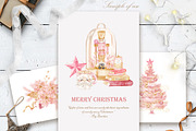 Rose Gold Christmas Cliparts, an Illustration by TheHappyGiftArt (Thumbnail 6 of 7)