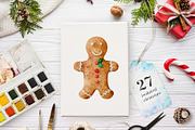 Cozy Christmas watercolor set, a Decorative Illustration by Art by Lady Natali (Thumbnail 2 of 3)