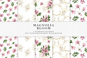Magnolia bloom - spring floral set, an Illustration by long summer (Thumbnail 9 of 10)