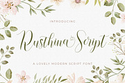 Rusthina - Love Script Font, a Script Font by StringLabs (Thumbnail 1 of 7)