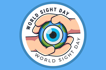 World Sight Day Concept. Flat Illust