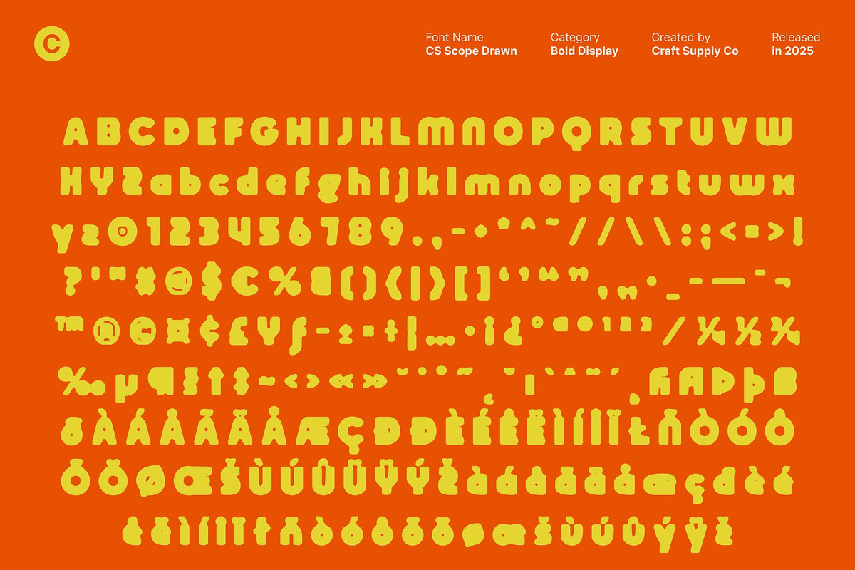 CS Scope Drawn, a Sans Serif Font by Craft Supply Co. (Photo 8 of 8)