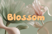 Blossom - Playful Display Font, a Sans Serif Font by Luna Shop (Thumbnail 1 of 7)