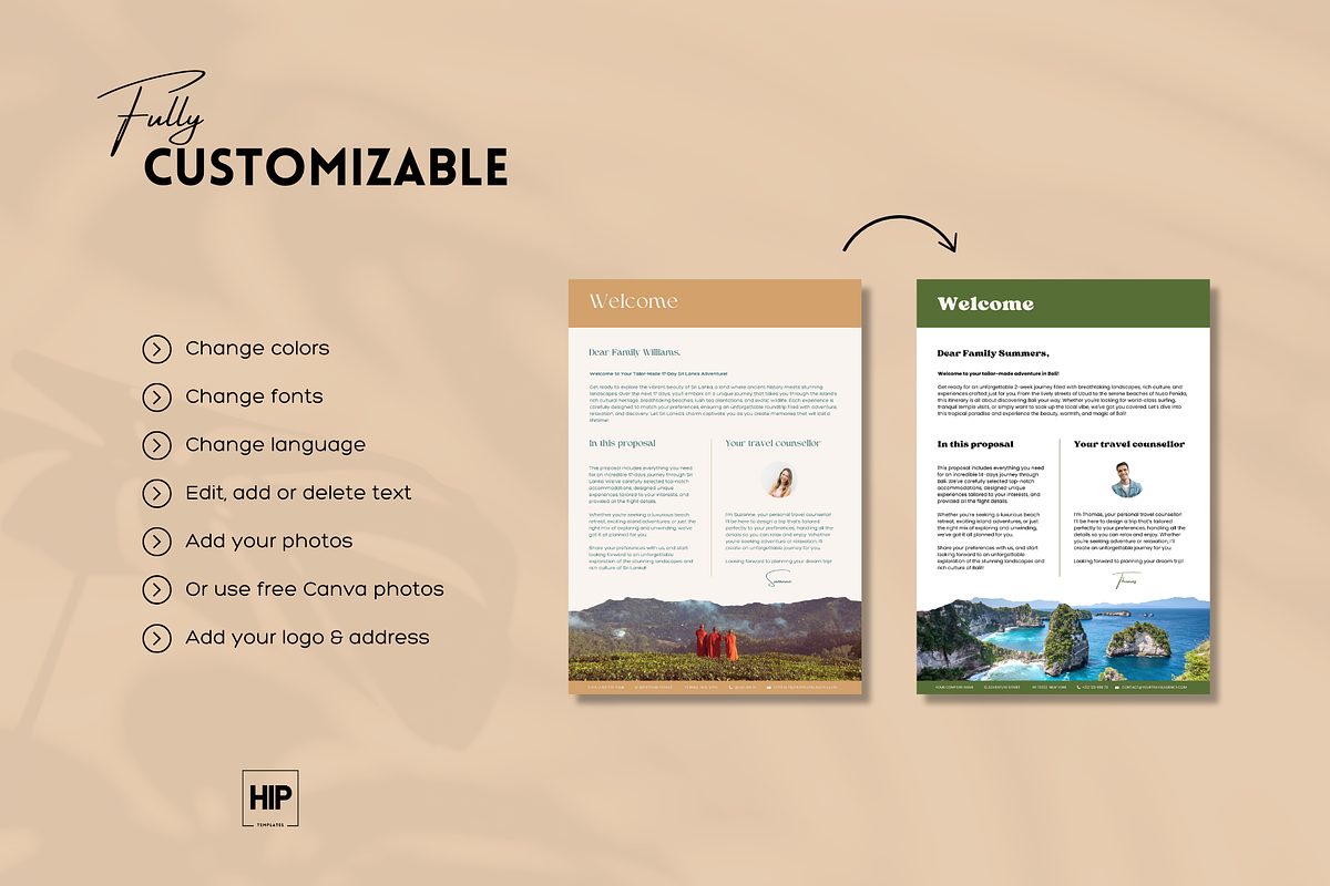 Travel Proposal for Travel Agents, a Templates & Theme by Hip Templates (Photo 4 of 9)