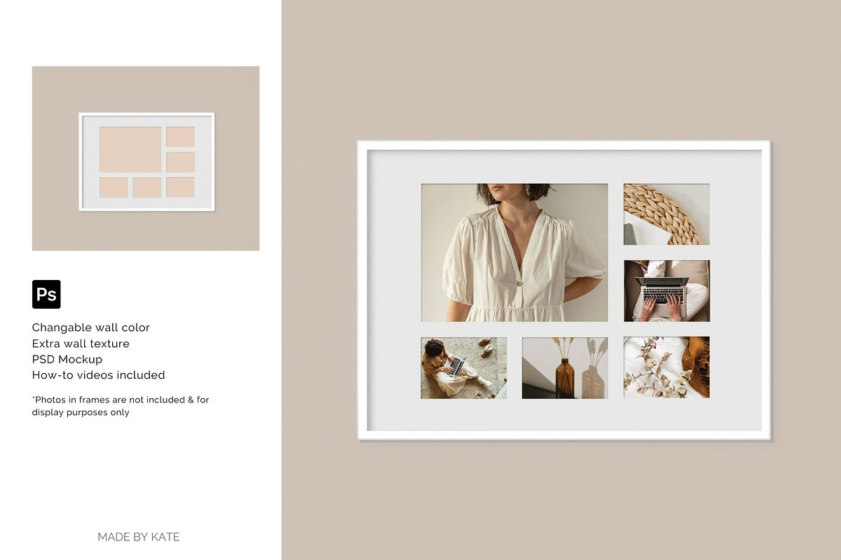 Collage Picture Frame Mockups Bundle, a Mockup by Kate Roubin (Photo 9 of 10)