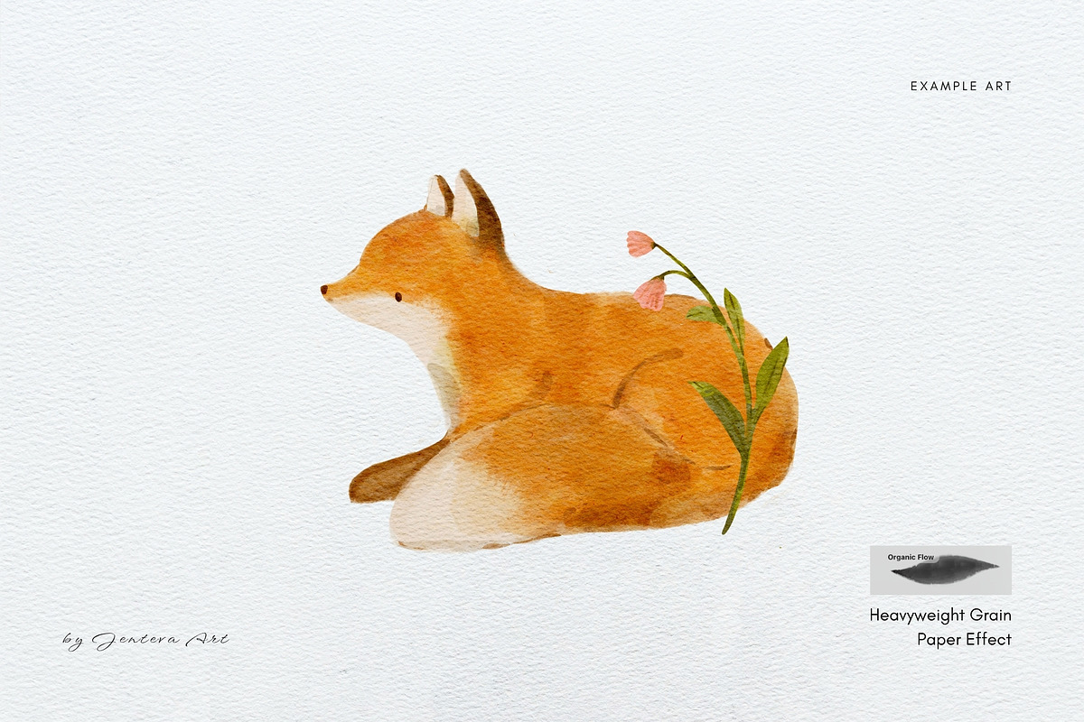 15 Procreate Watercolor Brushes, a Brush Add-On by Jenteva Art (Photo 9 of 13)
