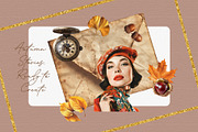 Vintage Autumn Collage Clipart Set, an Object Graphic by NatalieArtShop (Thumbnail 9 of 12)