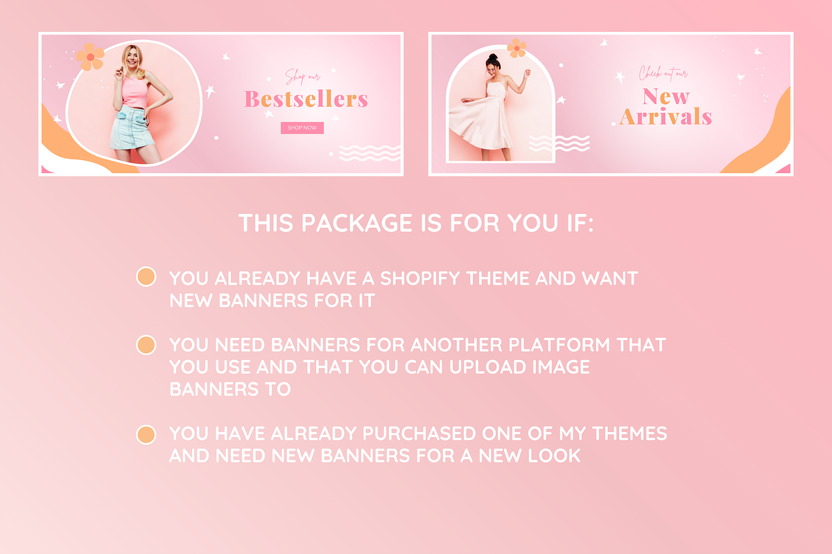 Cute Shop Banner Templates, a Shopify Template by SunshineStudioBoutique (Photo 5 of 9)