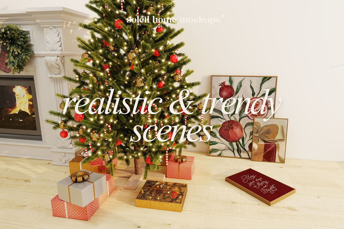 HOLLY | Christmas Frame Mockup Set, a Household Mockup by SoleilHomeMockups (Photo 6 of 11)