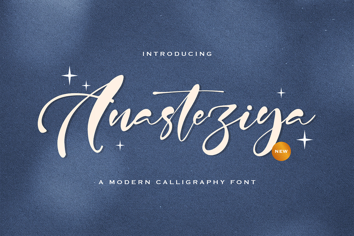Anasteziya - Calligraphy Font, a Script Font by StringLabs (Photo 1 of 10)