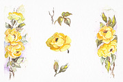 Vintage Floral Watercolors, a Texture Illustration by Graphic Goods Co (Thumbnail 7 of 8)