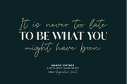 Mango Vintage Free Signature Font, a Sans Serif Font by zeenesia (Thumbnail 7 of 16)