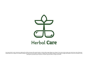 Herbal Medic Logo Design Icon Vector, a Branding & Logo Template by Morvana Crew