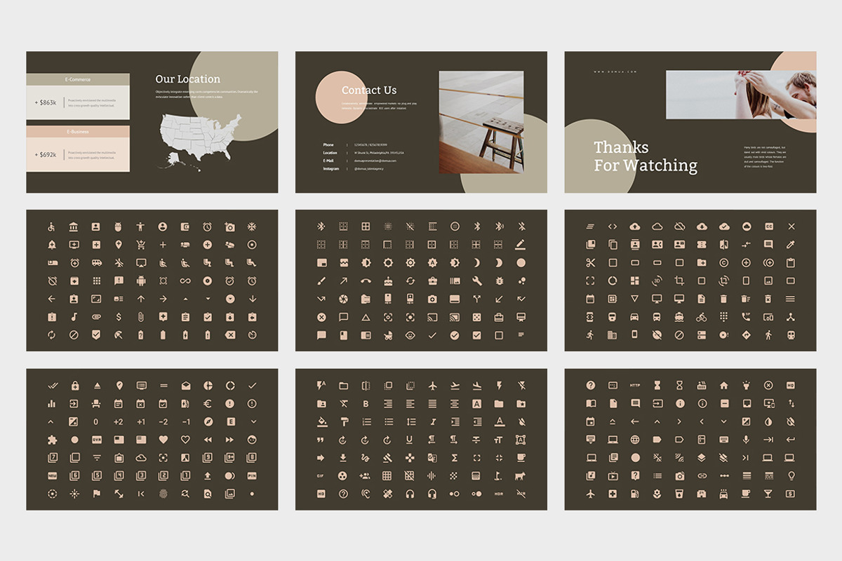 Domua : Talent Agency Google Slides, a Presentation Template by Punkl Camp (Photo 5 of 9)