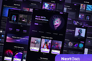 NextGen NFT Market Figma Template, a Websites & App Template by TemplatesJungle (Thumbnail 2 of 24)