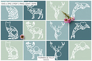 Foliage Animals Bundle - Overlay SVG, an Object Graphic by Tommy & Tilly Design (Thumbnail 4 of 12)