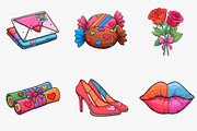Watercolor Valentine's Day clipart, an Illustration by CreationArt (Thumbnail 3 of 5)