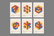 3D Geometry Printable Wall Art Set, a Background Graphic by C Design Studio (Thumbnail 11 of 28)