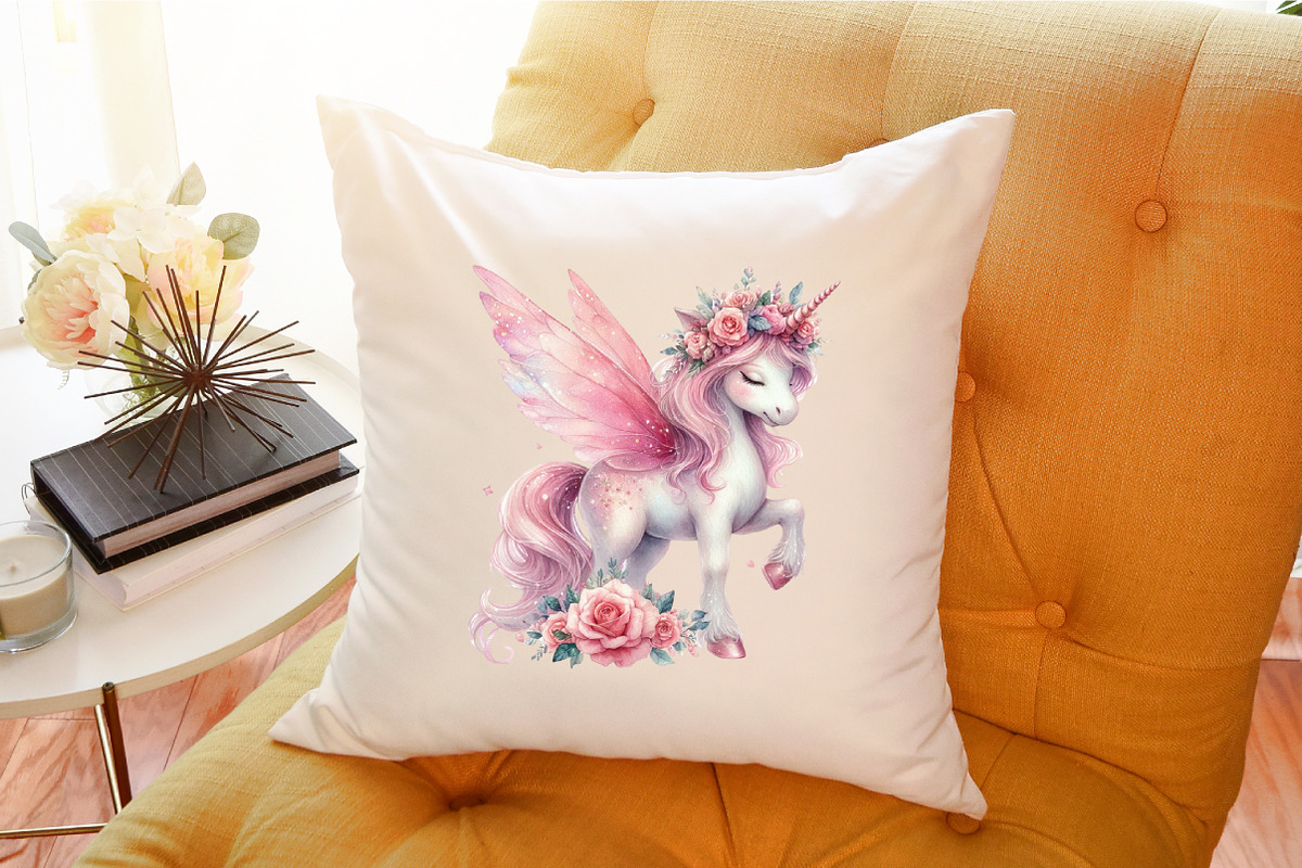 Cute Fairy Unicorn Sublimation Clipa, an Illustration by Sublimation Artist (Photo 6 of 6)