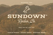 Ramblin Rose - Western Font Trio, a Handwritten Font by Davide Bassu (Thumbnail 3 of 9)