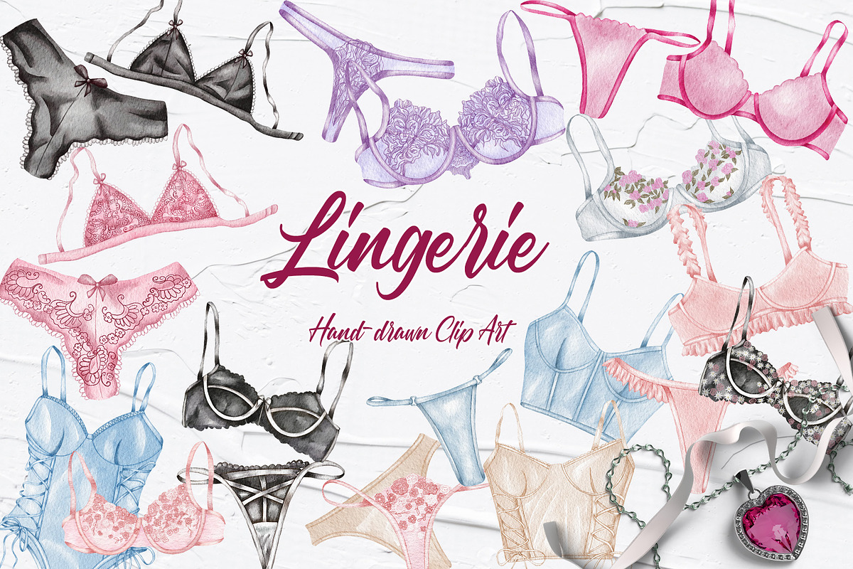 Lingerie Clipart, an Illustration by BarvArt (Photo 1 of 5)