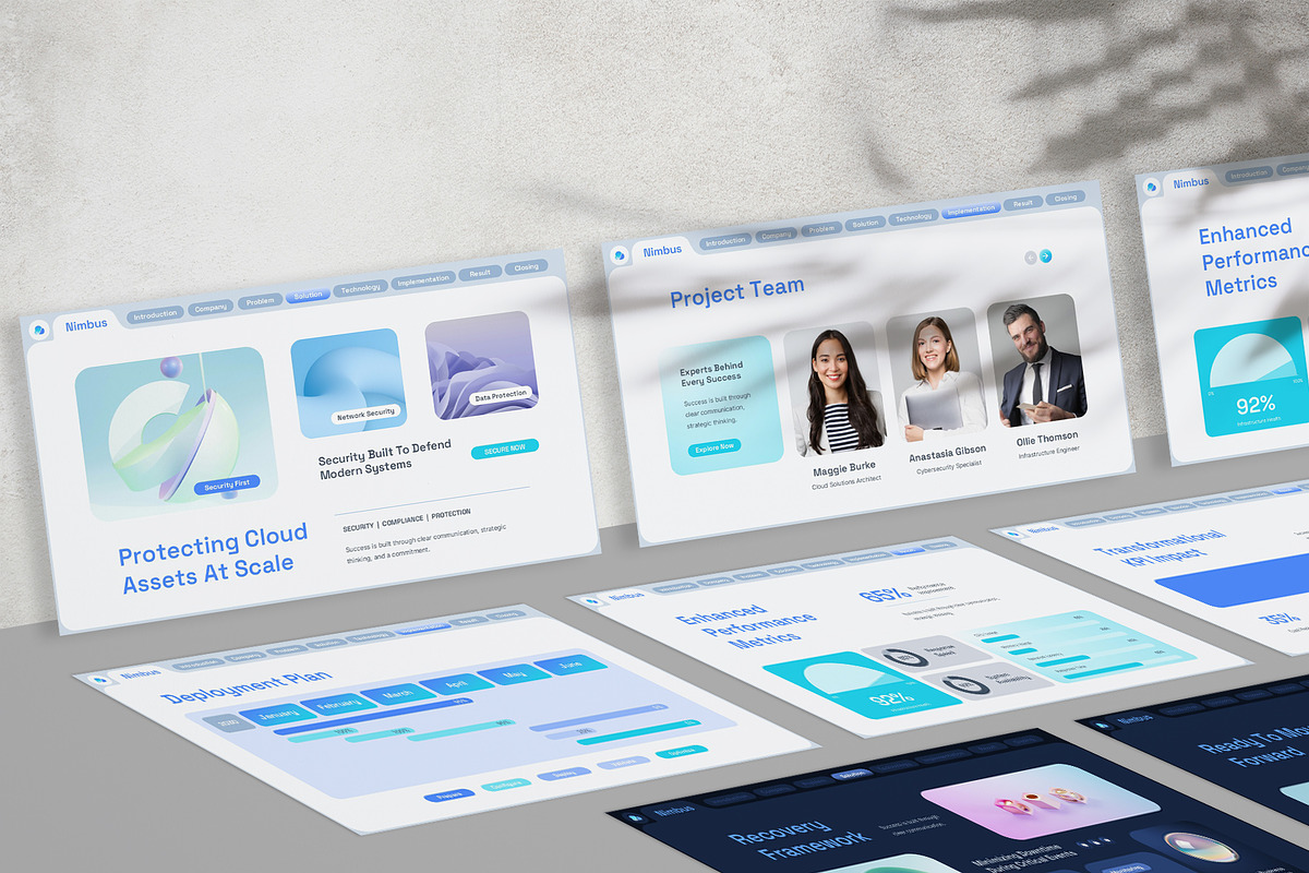 Cloud Computing Google Slides, a Presentation Template by New Coral Design (Photo 6 of 6)