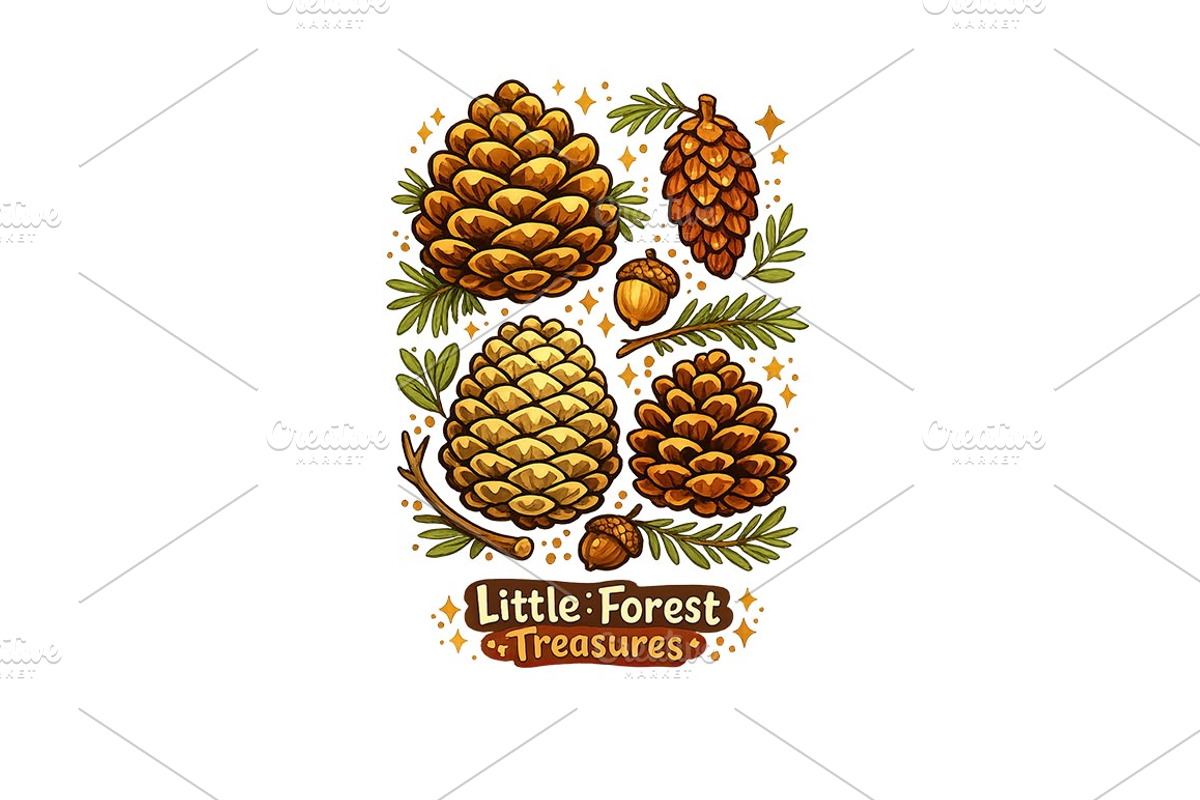 Little Forest Treasures Wall Art, a Background Graphic by LaseredNinja (Photo 3 of 3)